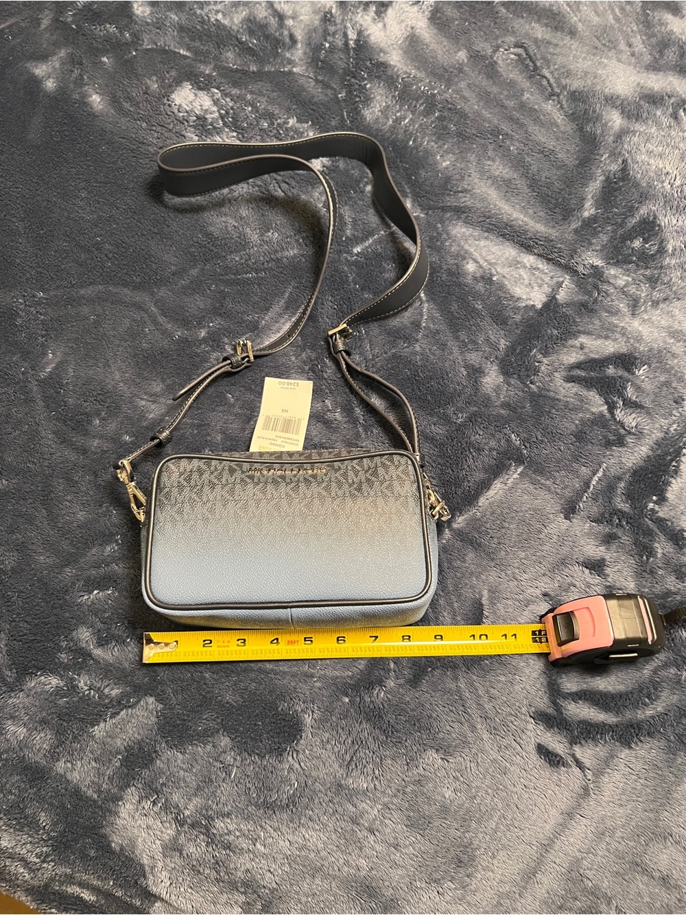 Michael Kors blue ombré Signature Crossbody Bag